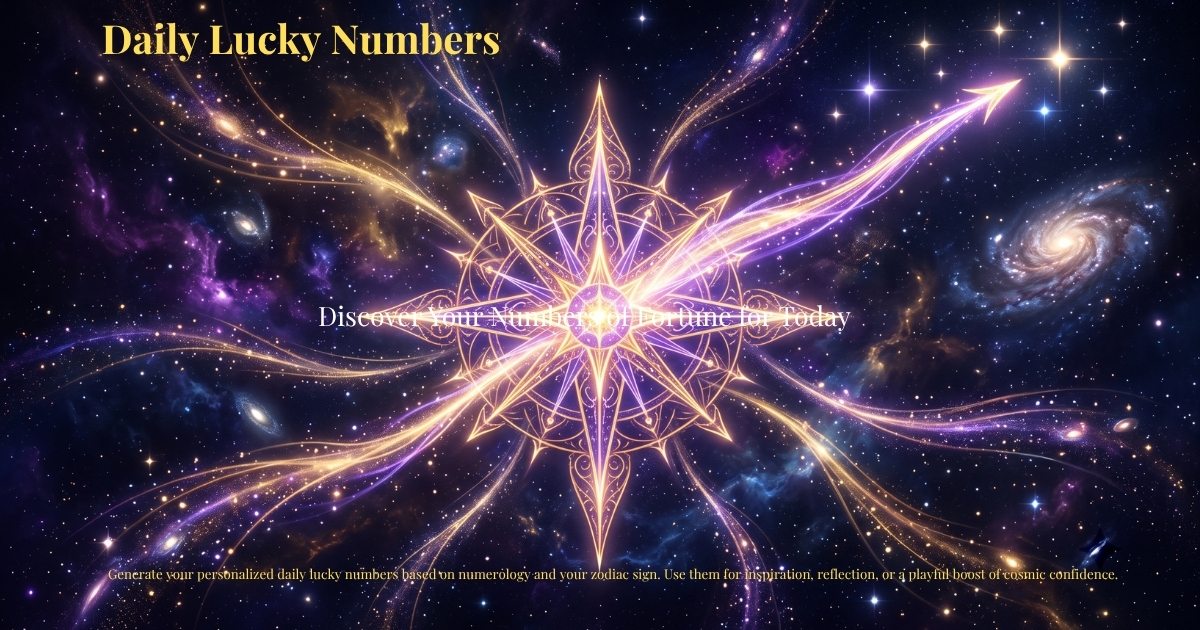 Daily Lucky Numbers – Discover Your Numbers of Fortune for Today | Zodiaxon