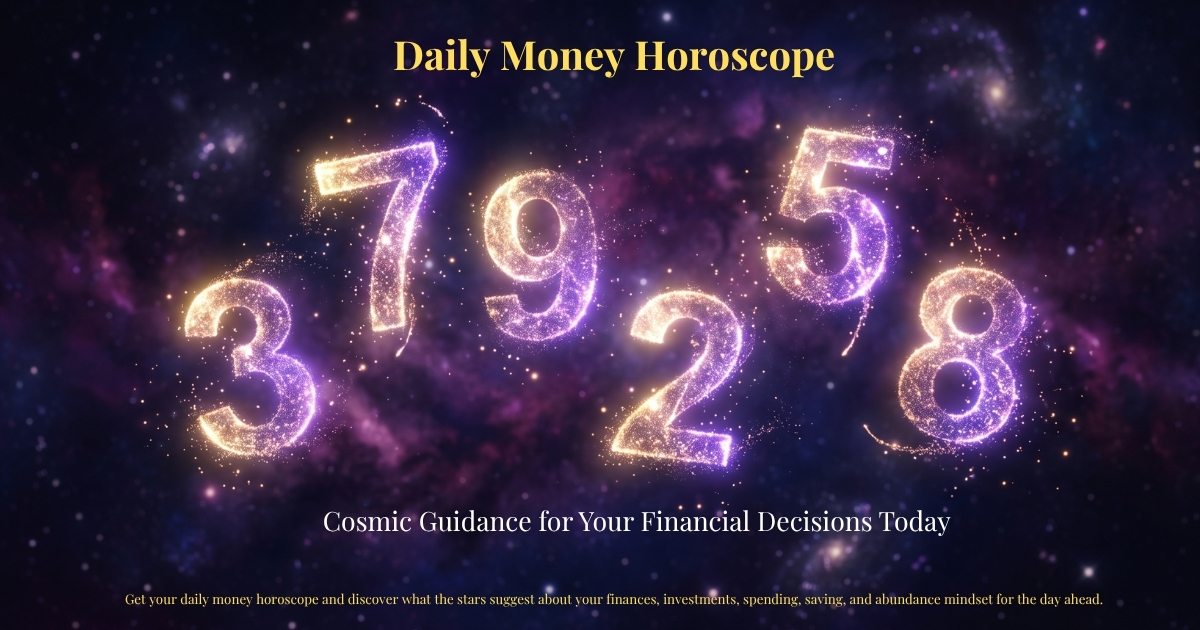 Daily Money Horoscope – Cosmic Guidance for Your Financial Decisions Today | Zodiaxon