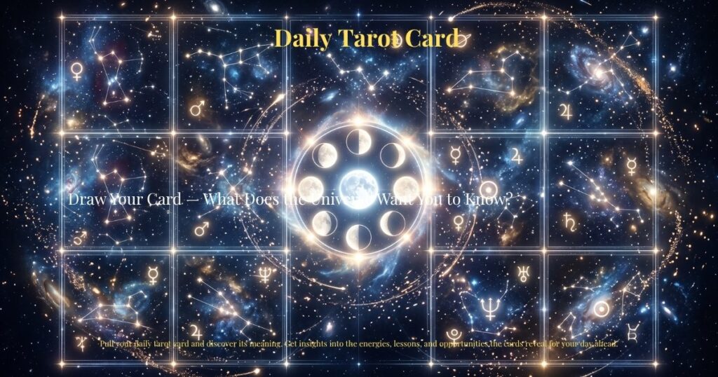 Daily Tarot Card – Draw Your Card — What Does the Universe Want You to Know? | Zodiaxon
