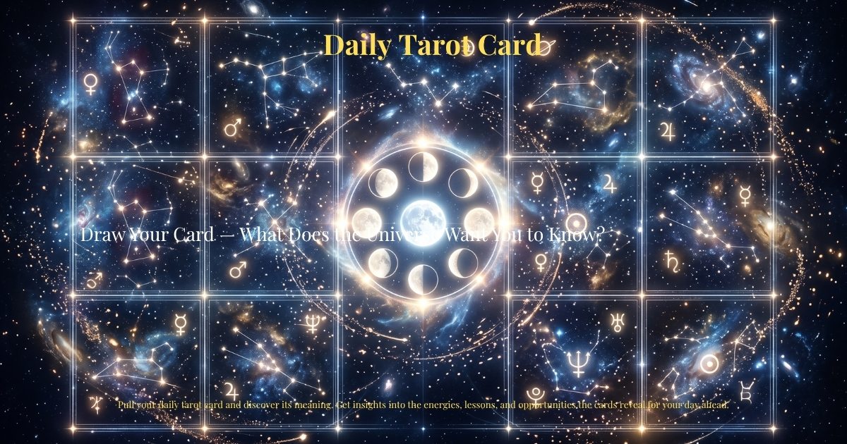 Daily Tarot Card – Draw Your Card — What Does the Universe Want You to Know? | Zodiaxon
