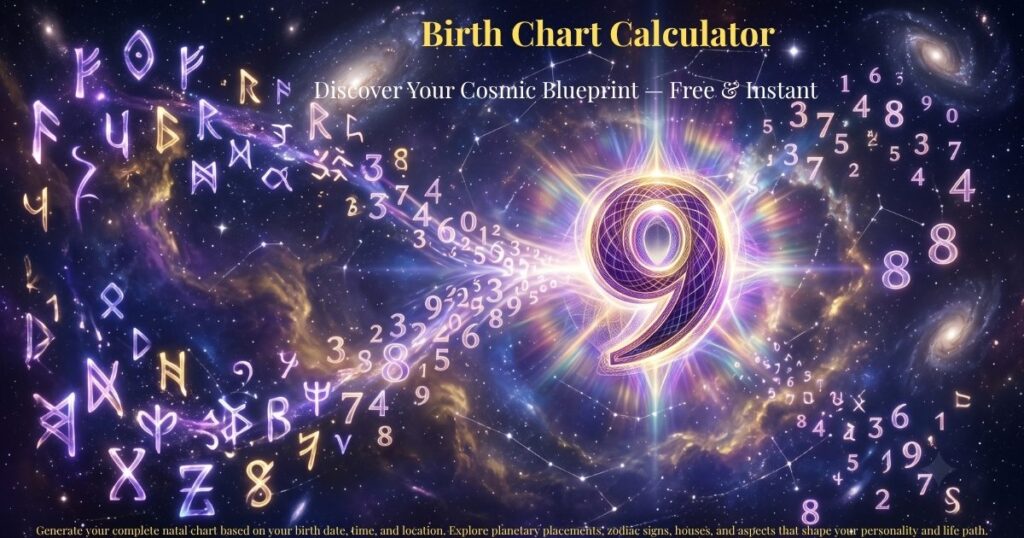 Birth Chart Calculator โ Discover Your Cosmic Blueprint โ Free & Instant | Zodiaxon