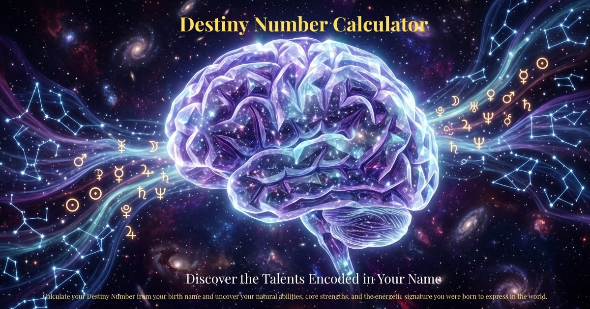 Destiny Number Calculator – Discover the Talents Encoded in Your Name | Zodiaxon