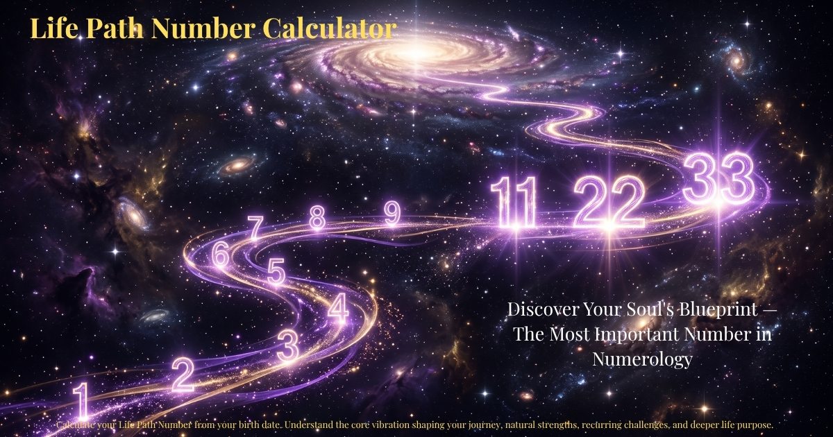 Life Path Number Calculator – Discover Your Soul's Blueprint — The Most Important Number in Numerology | Zodiaxon