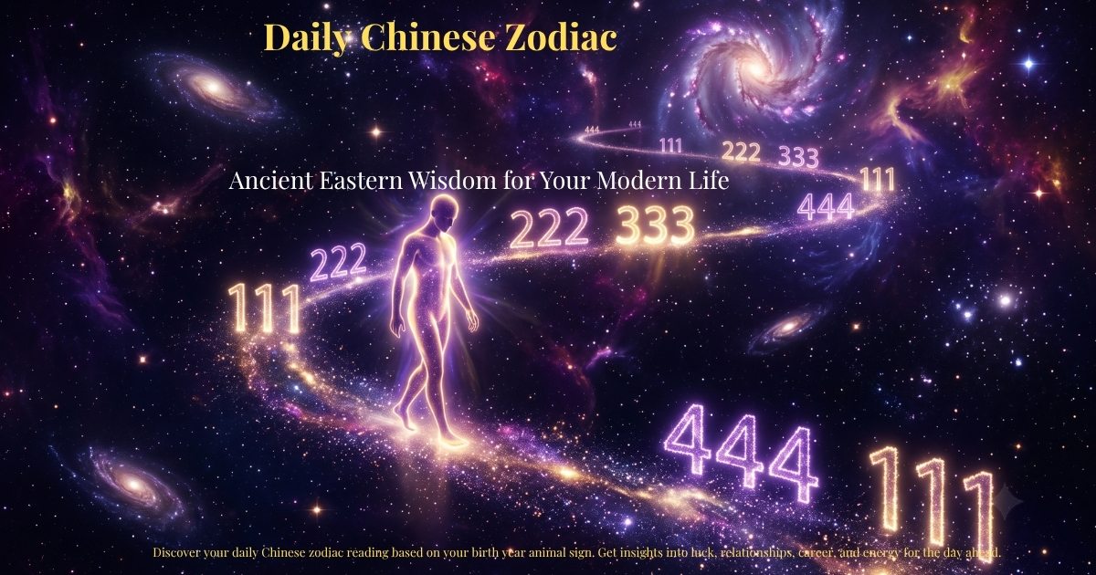 Daily Chinese Zodiac – Ancient Eastern Wisdom for Your Modern Life | Zodiaxon